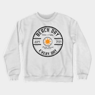 Beach Day Design Crewneck Sweatshirt